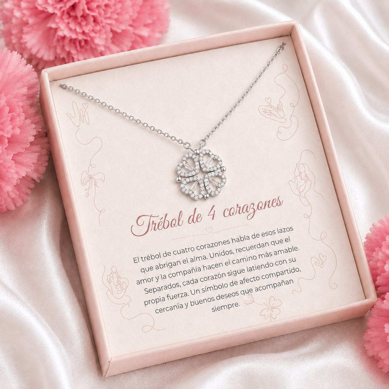 Collar Trébol de Corazones