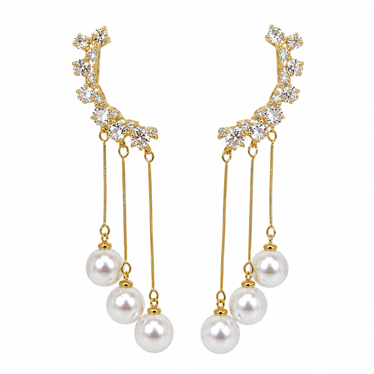Aros Cortina de Perlas