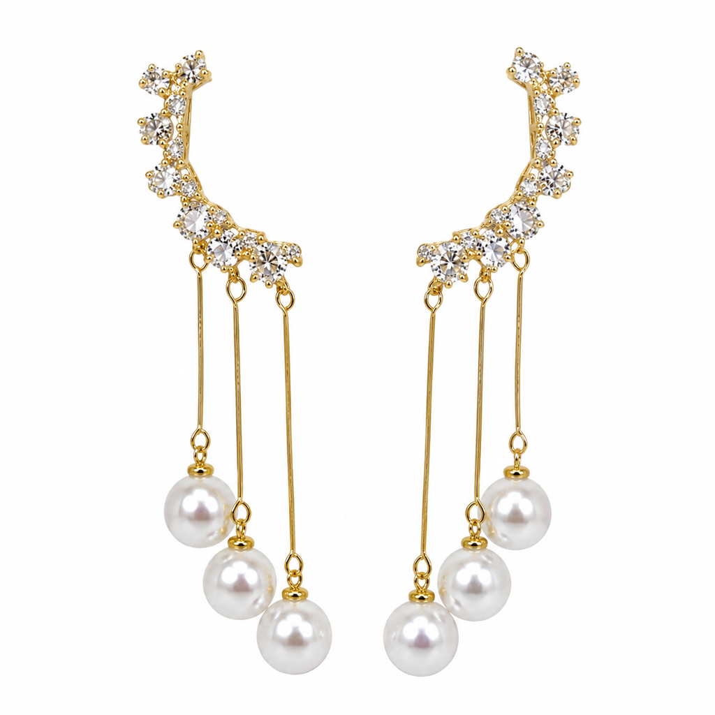 Aros Cortina de Perlas