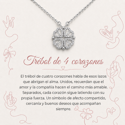 Collar Trébol de Corazones