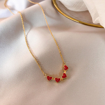 Collar Corazones del Atardecer