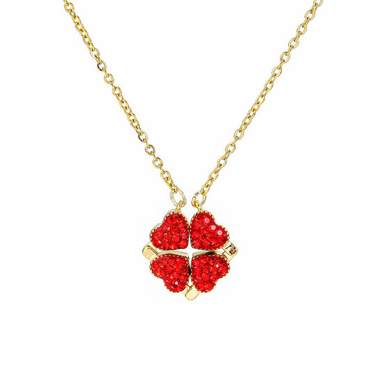 Collar Corazones del Atardecer
