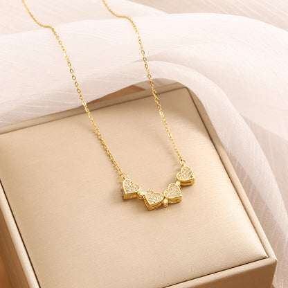 Collar Corazones en Flor
