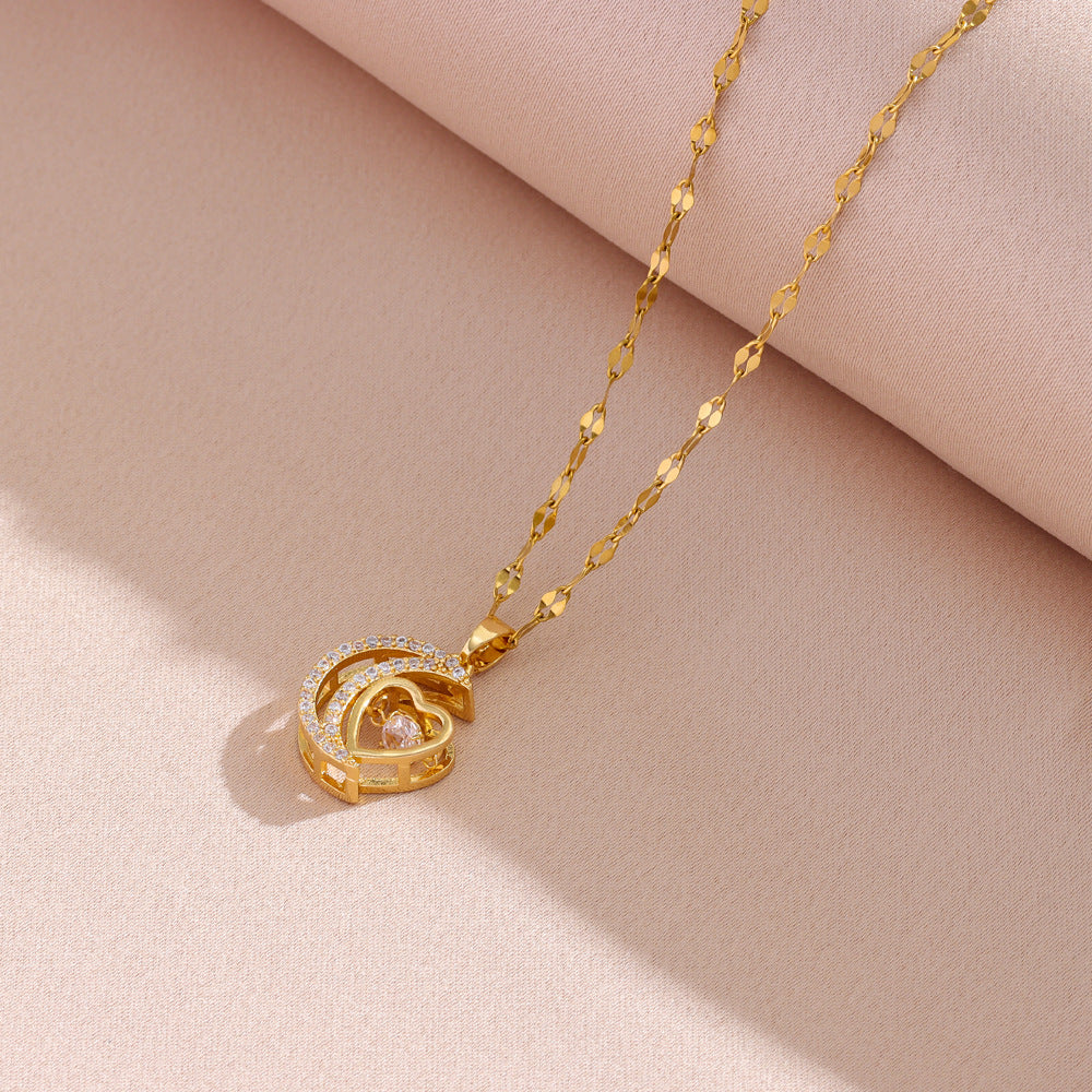Collar Corazón Lunar