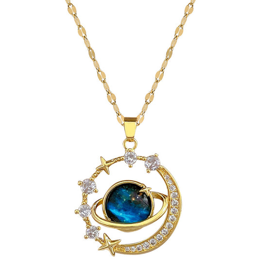 Collar Anillos de Saturno