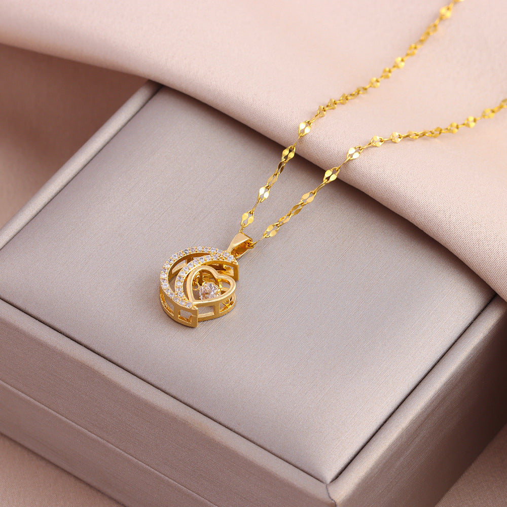 Collar Corazón Lunar