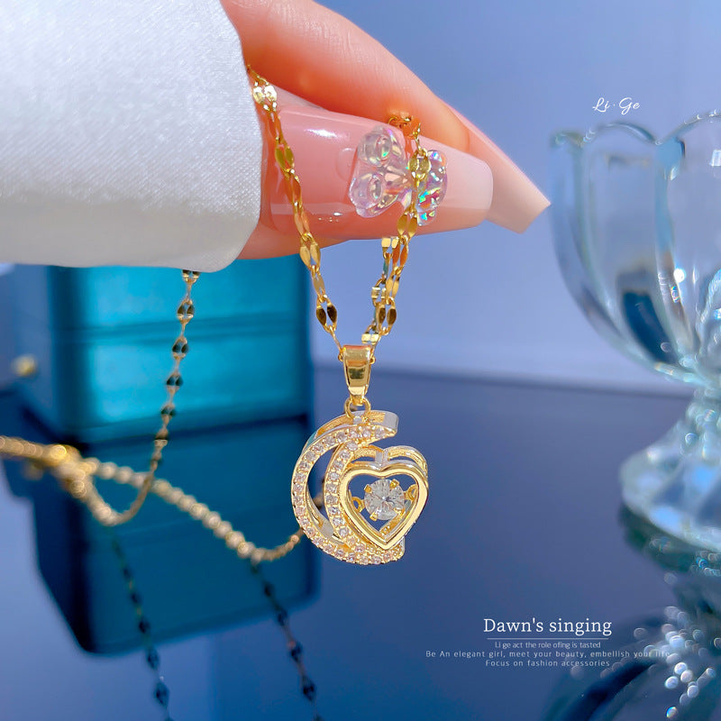 Collar Corazón Lunar