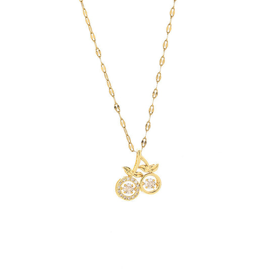Collar Cerezas Brillantes