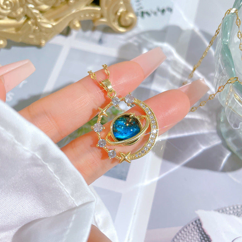 Collar Anillos de Saturno