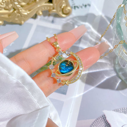 Collar Anillos de Saturno