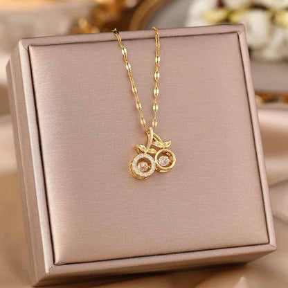 Collar Cerezas Brillantes
