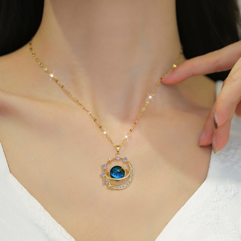 Collar Anillos de Saturno
