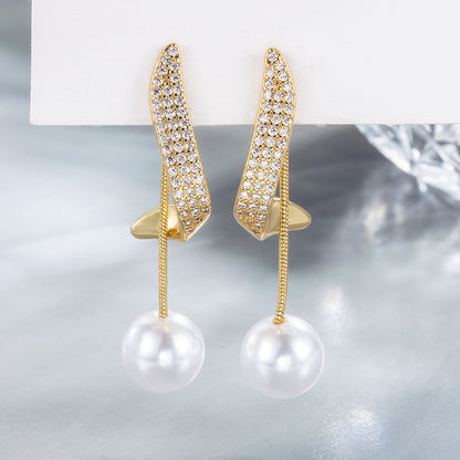 Aros Perla Brillante