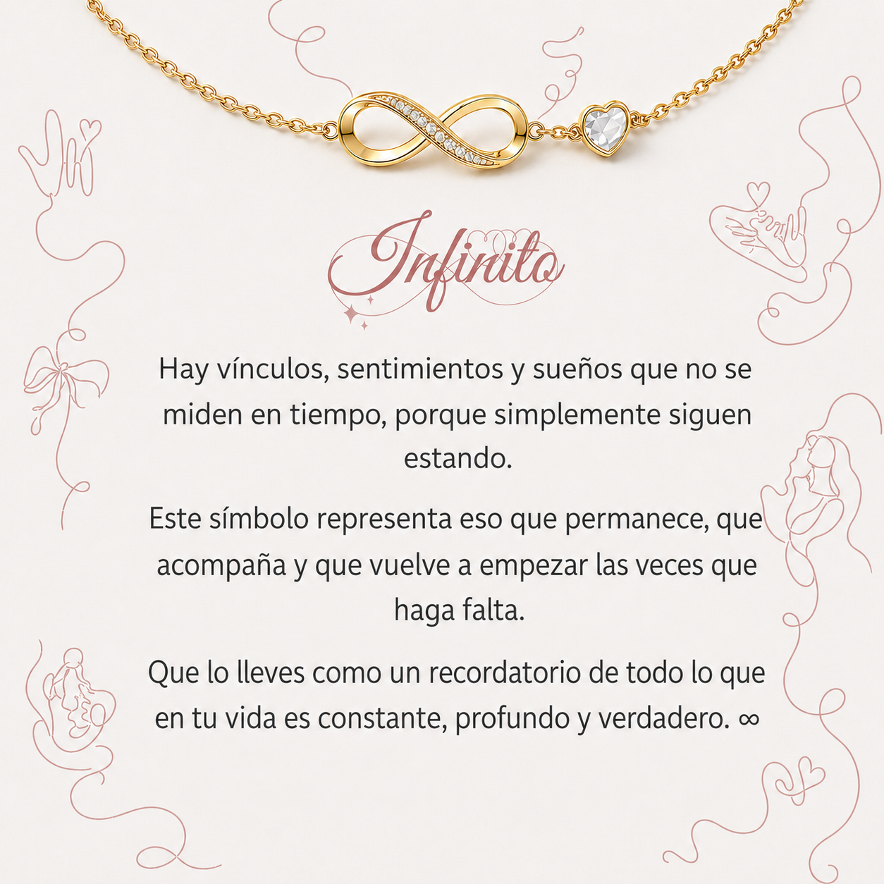 Pulsera Infinito Brillante