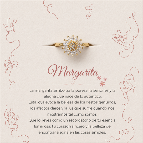 Anillo Margarita Giratoria