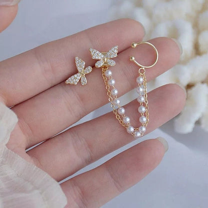 Aros Mariposas Brillantes