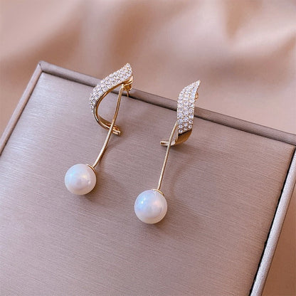 Aros Perla Brillante