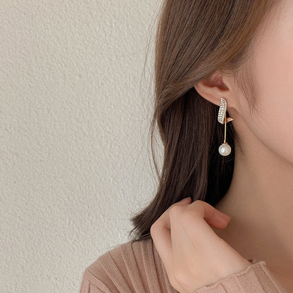 Aros Perla Brillante