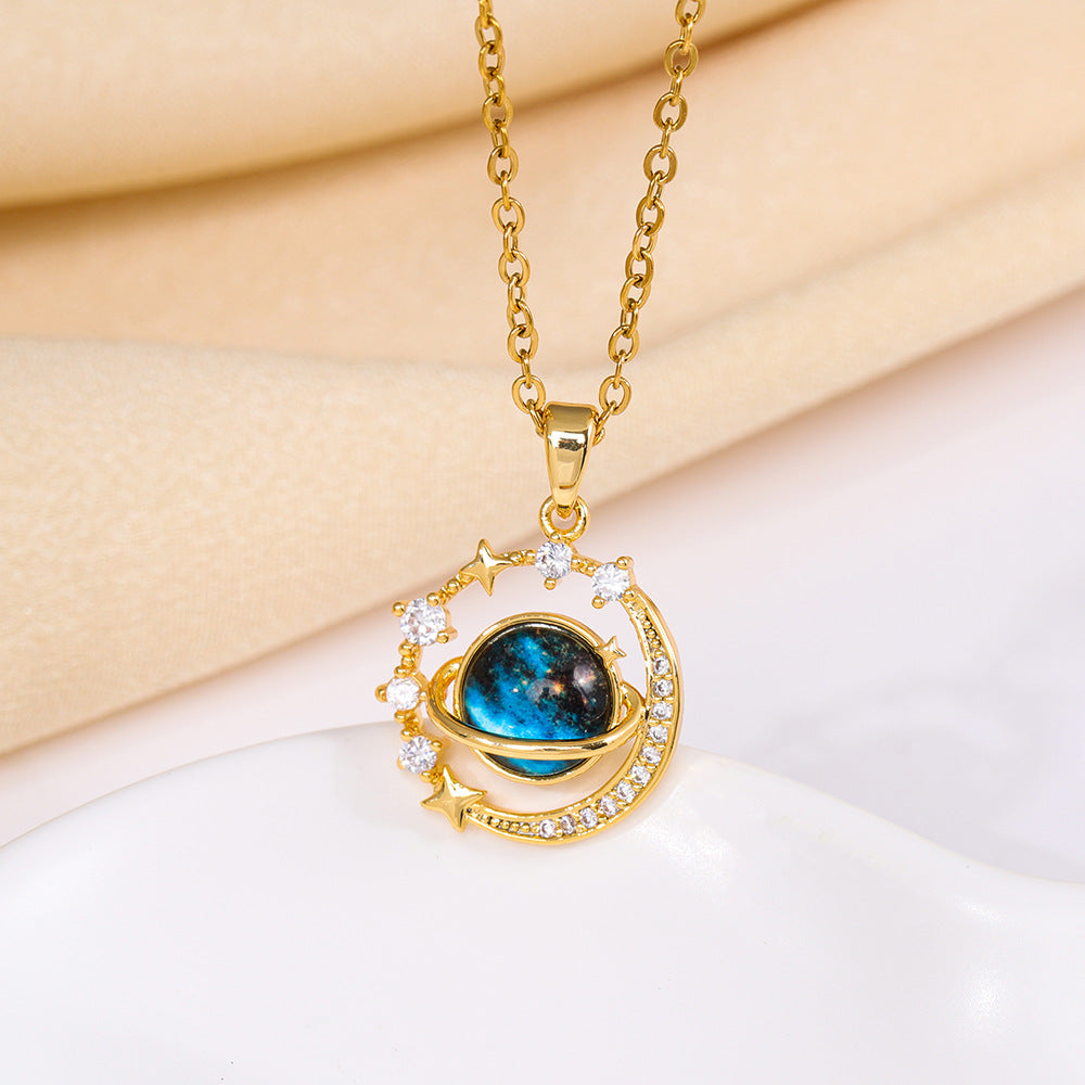 Collar Anillos de Saturno