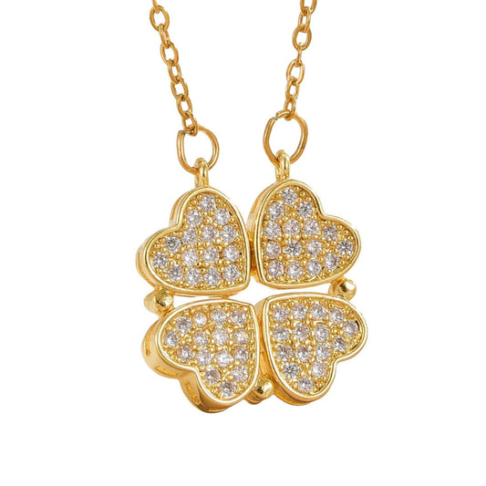 Collar Corazones en Flor