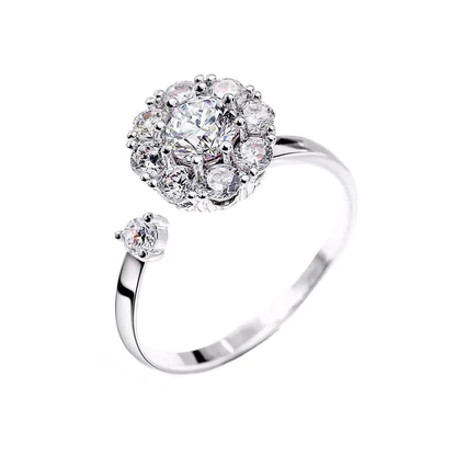 Anillo Cristal Giratorio