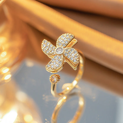 Anillo Molino de Luz Giratorio
