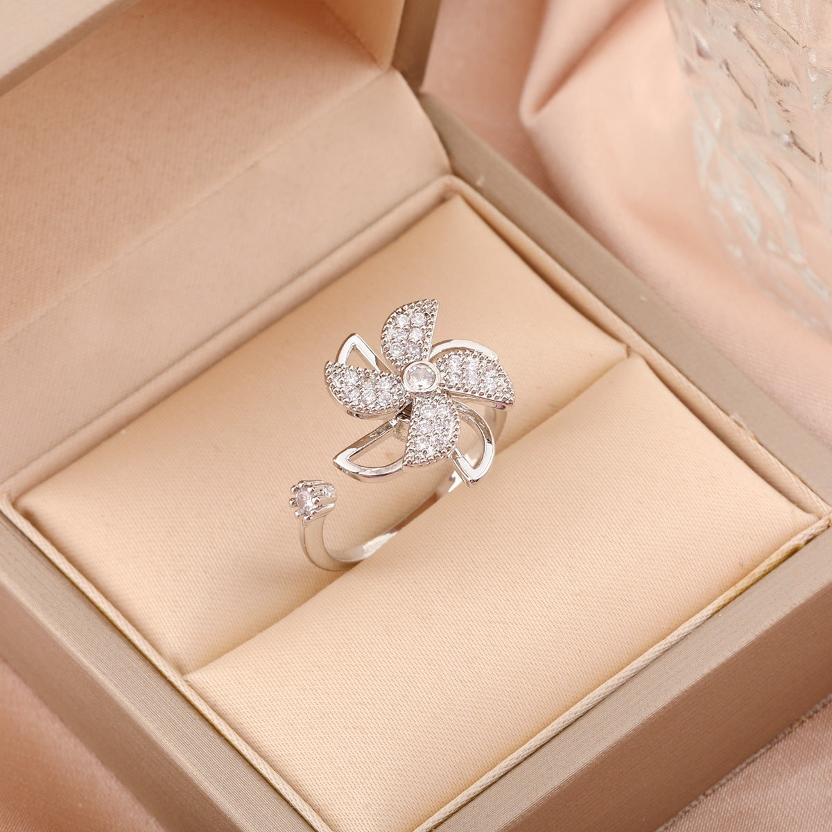 Anillo Molino de Luz Giratorio