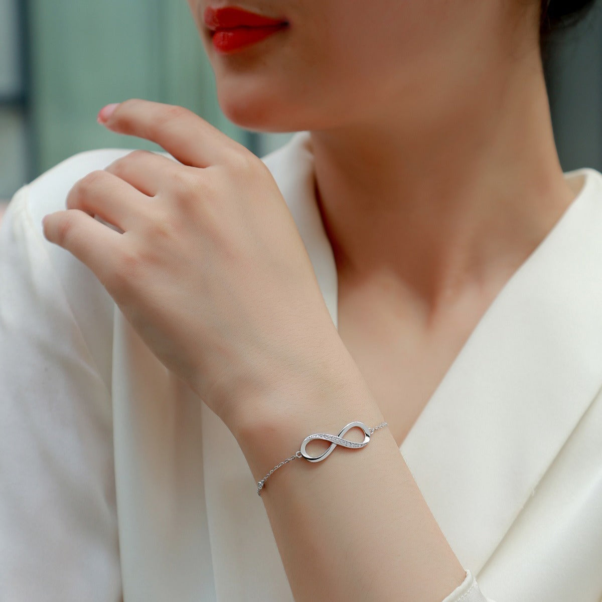 Pulsera Infinito Brillante