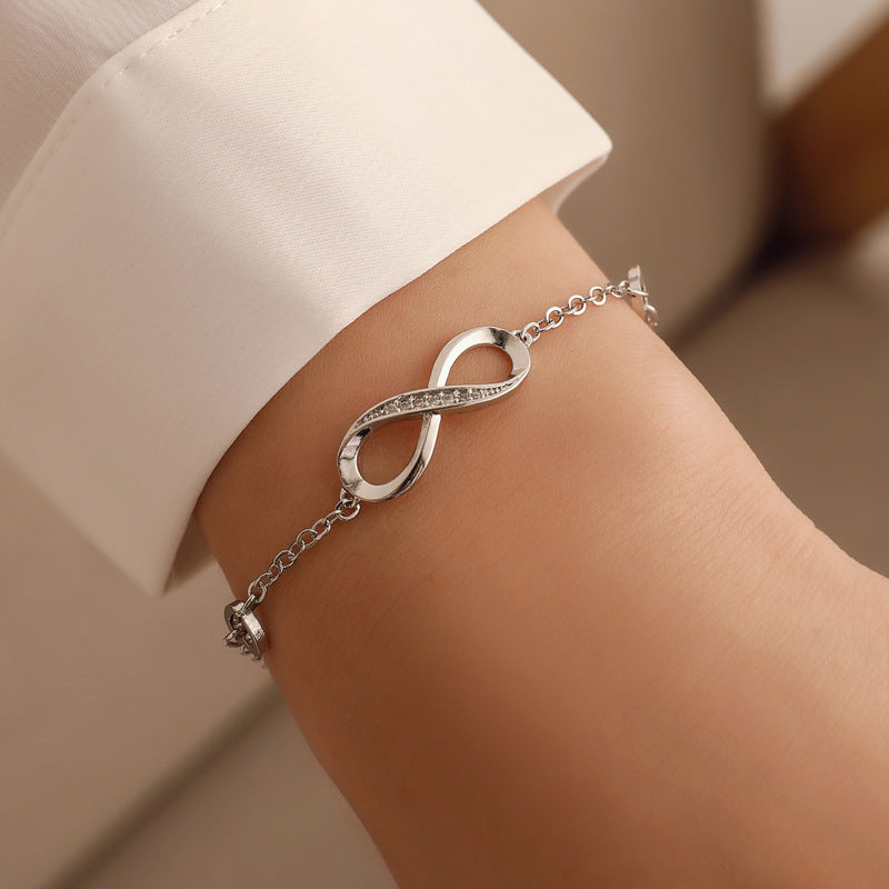 Pulsera Infinito Brillante